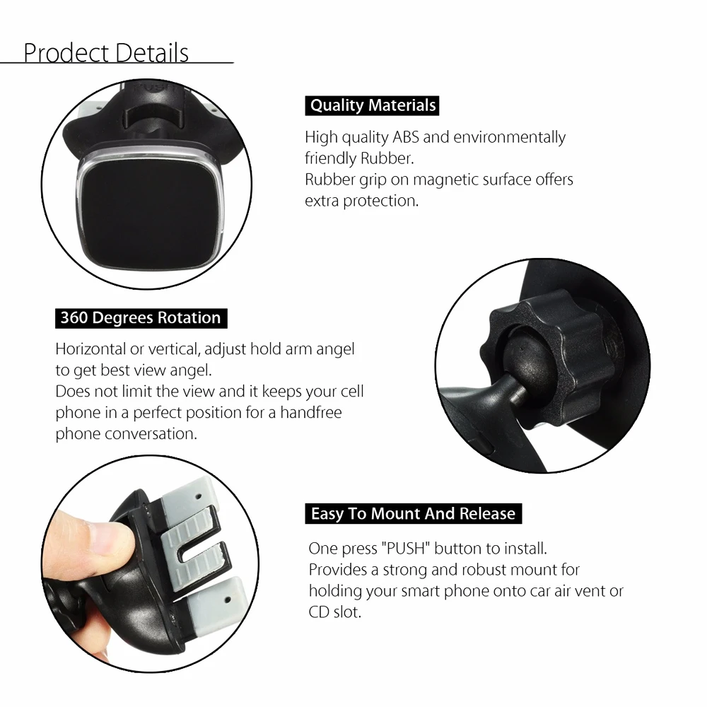 xnyocn magnetic holder car cd slot air vent mount stand cell phone bracket universal adjustable mobile phone holders for xiaomi free global shipping