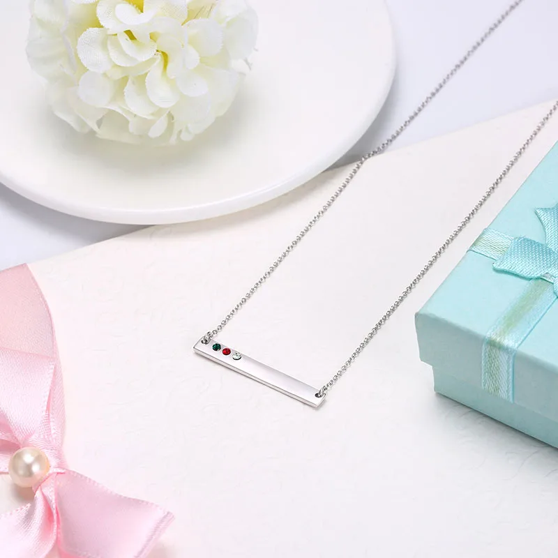 925 Sterling Silver Strip Necklace Colorful Crystal Form Swarovski Choker For Women Anniversary Fine Jewelry Simple Design Gifts | Украшения