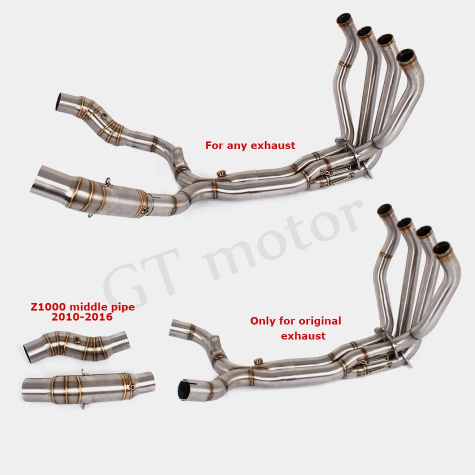 Полная выхлопная система мотоцикла Модифицированная Передняя Труба для