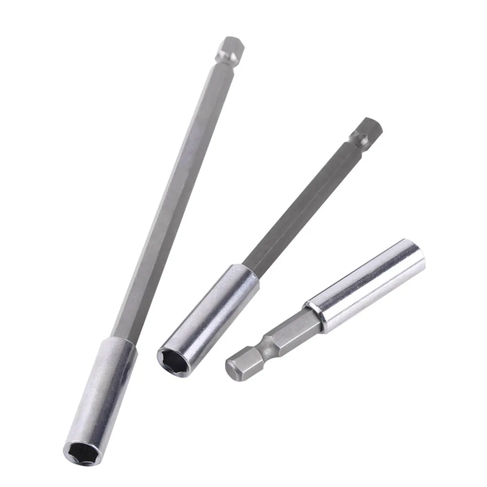 3pcs Electrical Drill Screwdriver Extension Bar Magnetic Bit Holder 1/4" Shank Tool | Инструменты