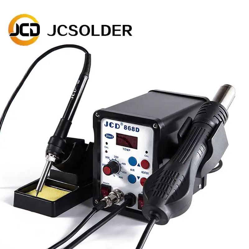 JCD качественная паяльная станция SMD 868D 2 в 1 горячего воздуха|Паяльные станции| |