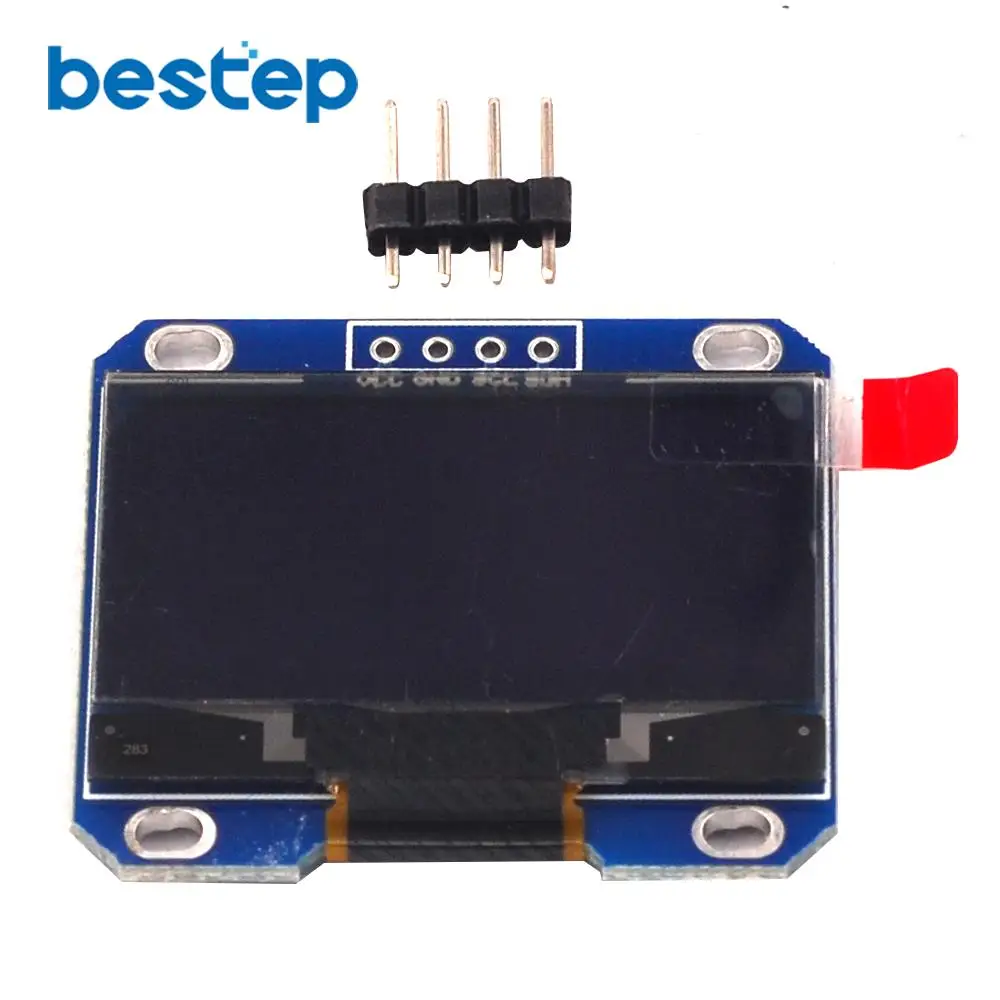 4PIN 1 3 &quot1 дюймов IIC I2C серийный 128x64 SSH1106 OLED ЖК-дисплей белый/синий экран модуль для