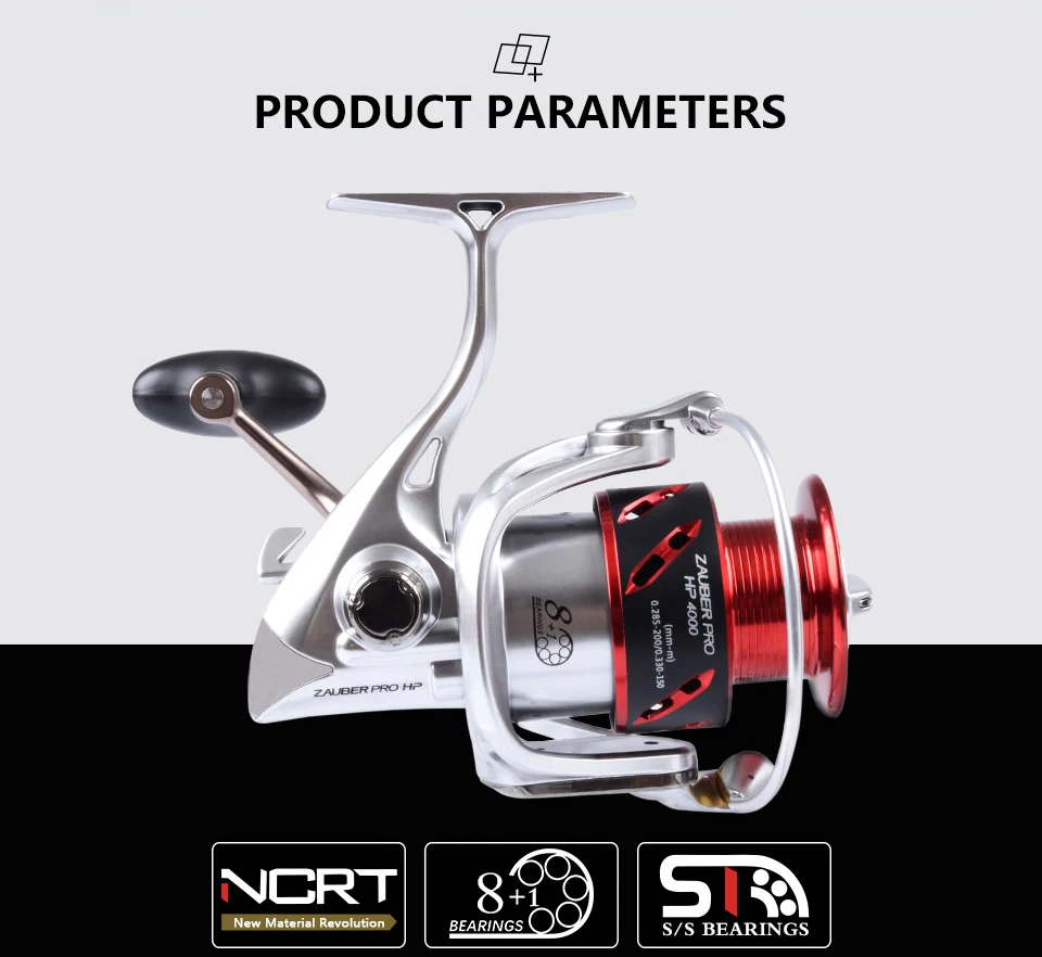 Оригинальные Рыболовные катушки RYOBI ZAUBER PRO hp, спиннинг, 8+ 1BB, металлический корпус, катушка, ручка с питанием от соленой воды, самофиксирующаяся ручка