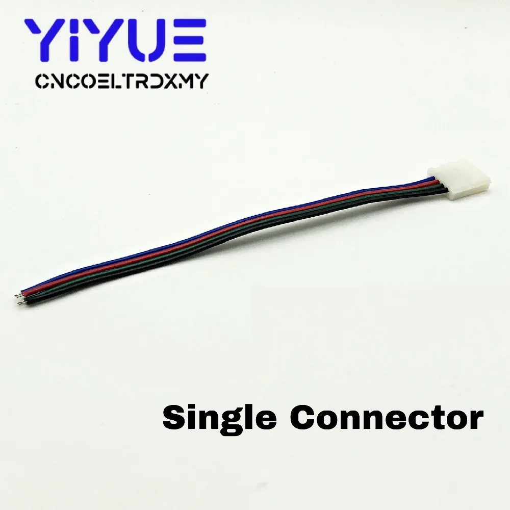 RGB Светодиодная лента разъем 4pin 10 мм Бесплатная Сварка Разъем 5 шт./лот для 5050