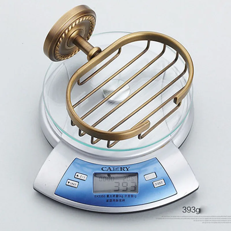 2017 NEW Antique Brass Wall Mounted Soap Dish Holder Flower Carved Basket European Retro Bathroom Accessories | Обустройство дома