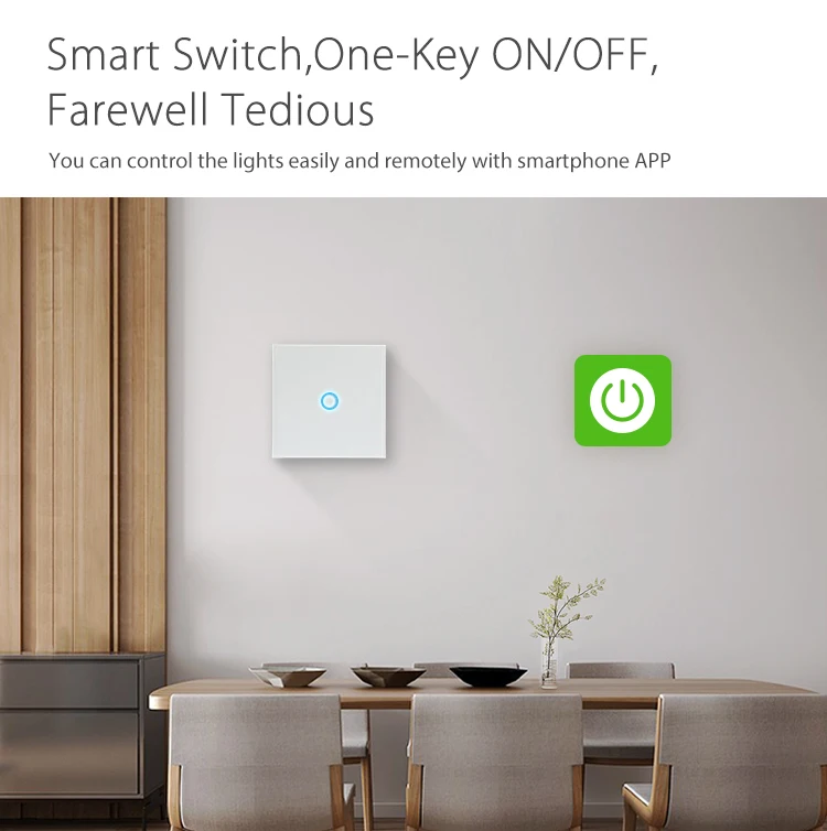 Yobang безопасности 2.4g WiFi Smart Touch переключатель приложение Беспроводной удаленного