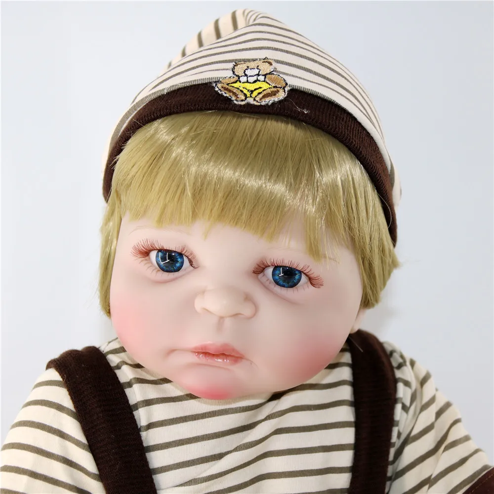 NPK 22 дюйма Bebe живой Reborn Bonecas ручная работа Реалистичная кукла Baby Doll для мальчиков