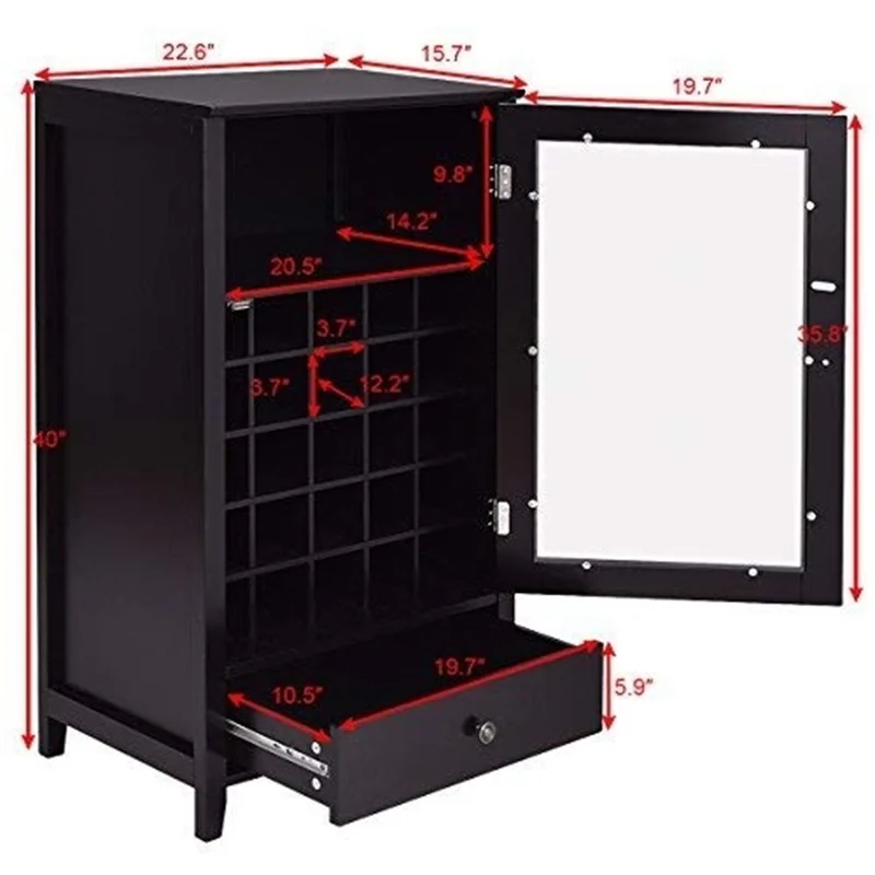 Классический художественный прочный деревянный дом большой емкости 25 бутылок
