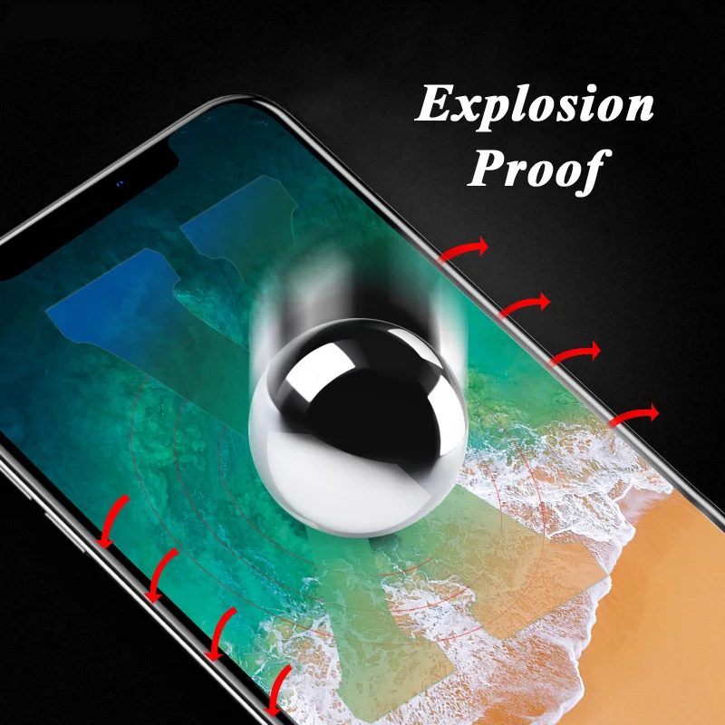 Защитное стекло для iPhone X XS MAX XR защита Glas Aphone x sx max rs Aifon r s Защитная пленка 9 H