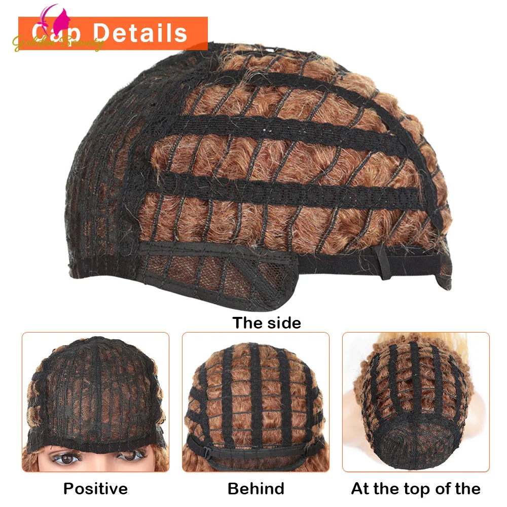 

Synthetic Kinky Curly Long Wigs For Black Women Ombre Cosplay/Party Wig 28 inch Golden Beauty