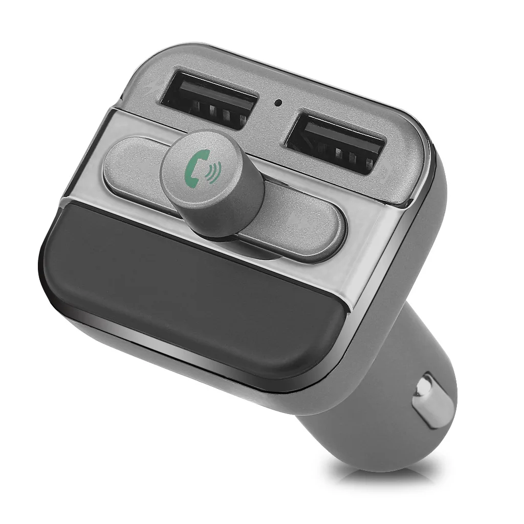 Новый Автомобильный Bluetooth комплект беспроводной FM передатчик двойное зарядное