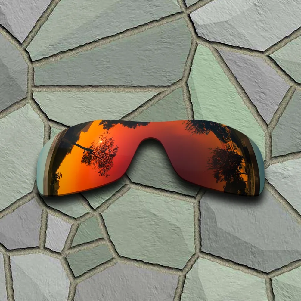 Сменные поляризованные солнцезащитные очки для Oakley Antix небесно-голубые и красные