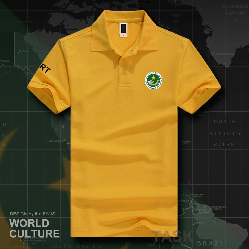 Mauritania Mauritanian MR MRT polo shirts men short sleeve white brands printed for country 2018 cotton nation team flag new 20 | Мужская