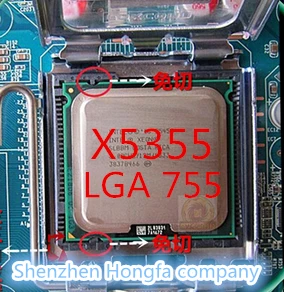 Lntel Xeon X5355 2,66 GHz/8 M/1333 Mhz/cpu равный LGA775 Core 2 Quad Q6600 cpu работает на материнской плате LGA775 без адаптера
