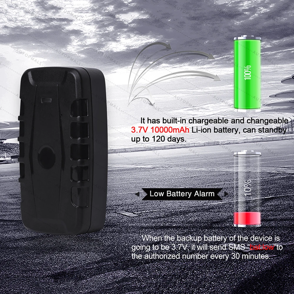 $50.14 Car GPS Tracker LK209B Vehicle Tracking Device GPS Locator GSM GPRS Tracker 120 Days Standby Time Powerful Magnet Waterproof