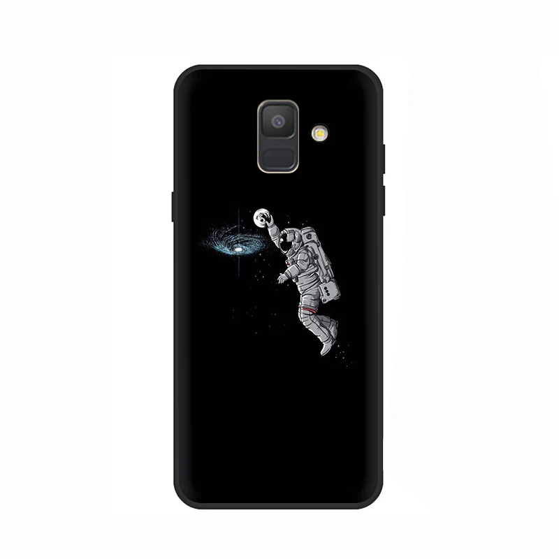 B7 Space Love Луна астронавт мягкий чехол для мобильного телефона чехол для samsung Galaxy A6 7 8 9 A10 30 40 50 70 J6 - Цвет: B7