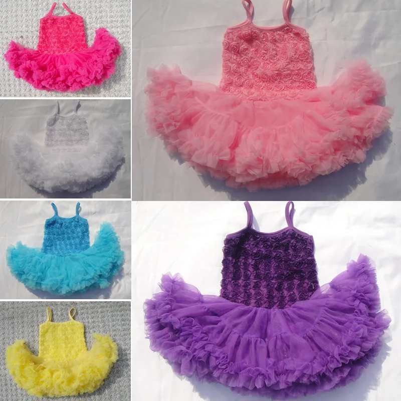 Шифоновое платье принцессы для маленьких девочек детское розовое бальное милое