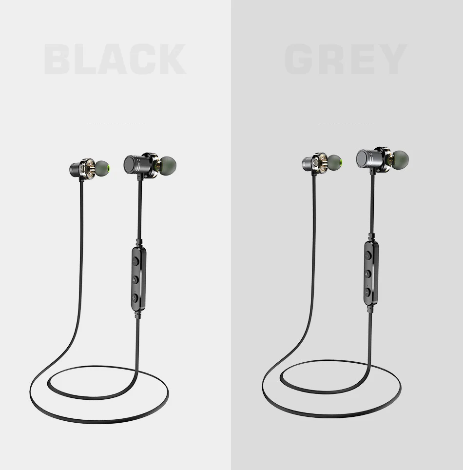 AWEI X670BL 2DD Водонепроницаемый bluetooth наушники двойной динамический спорт HiFi мини вкладыши металлические наушники с микрофоном для смартфонов