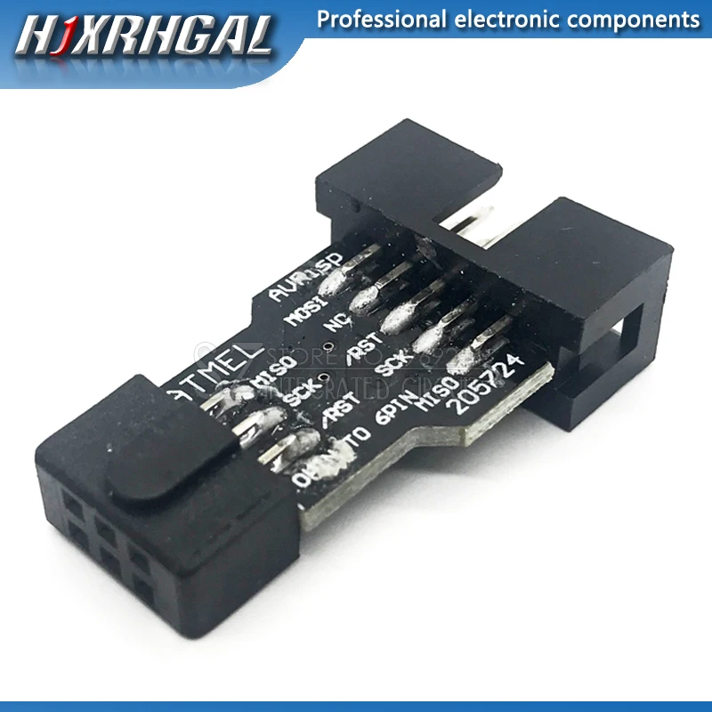 5 шт. 10Pin до 6Pin плата адаптера для AVRISP MKII USBASP STK500 new hjxrhgal
