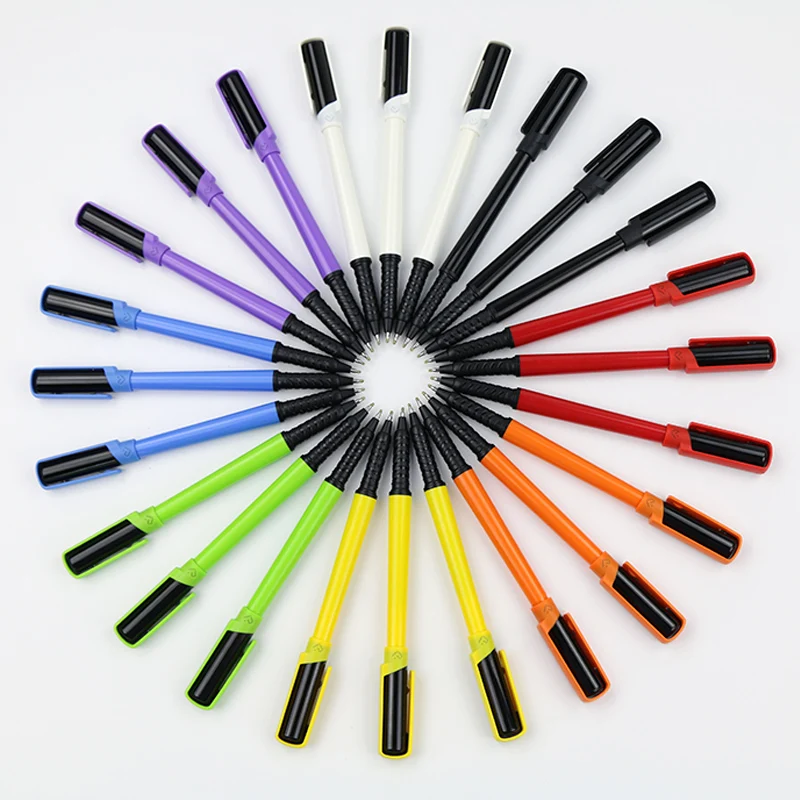 500 шт./лот гелевая ручка с закрытой защелкой 0 5 мм чернильная пластиковая под