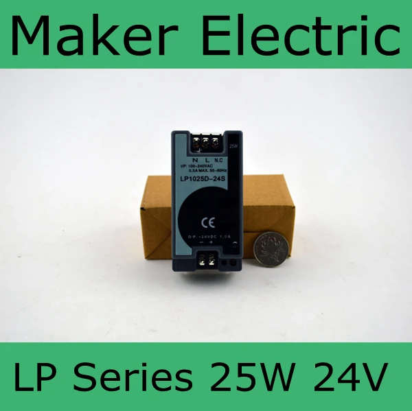 ce сертифицировано 24v 25w din-рейку питания lp-25-24 импульсный источник | Обустройство