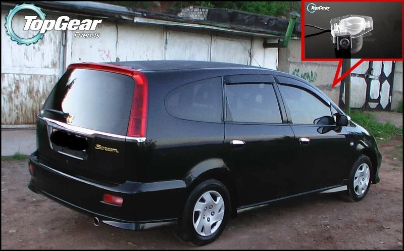 

Автомобильная камера заднего вида для HONDA Streem/LOGO, Высококачественная резервная камера для фанатов Top Gear | CCD + RCA