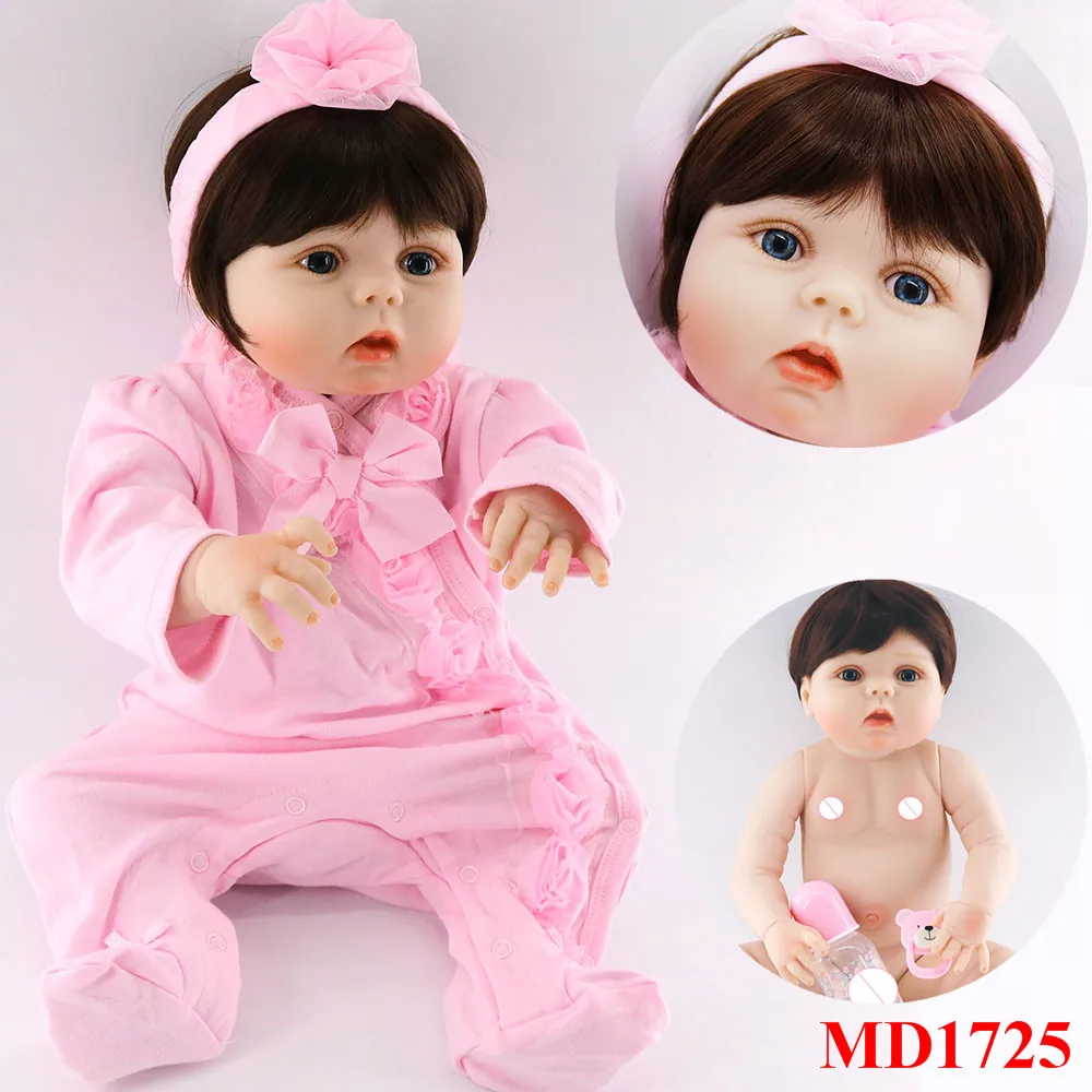 

NPKCOLLECTION 55cm Full Silicone Reborn Girl Baby Doll Toys Realistic Newborn Princess Babies Lovely bebes reborn gift dolls