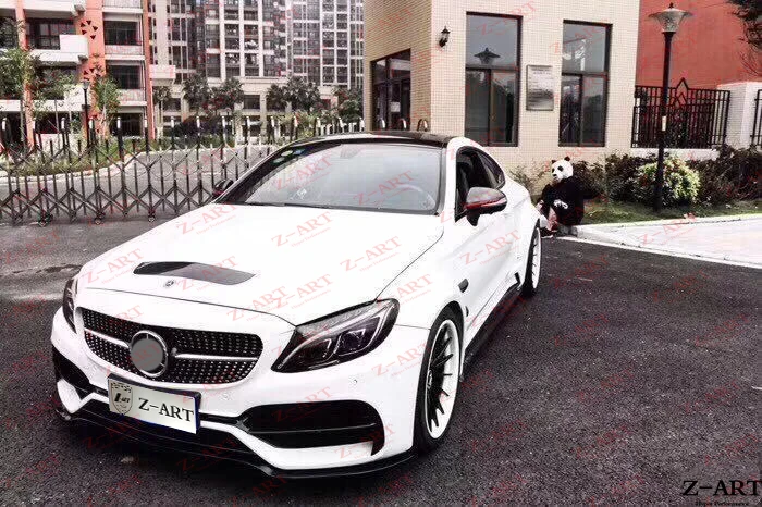 Z-ART широкий обвес для C63 AMG Coupe- тюнинг обвес для W205 C63 2 двери широкий обвес комплект дооснащения обвеса