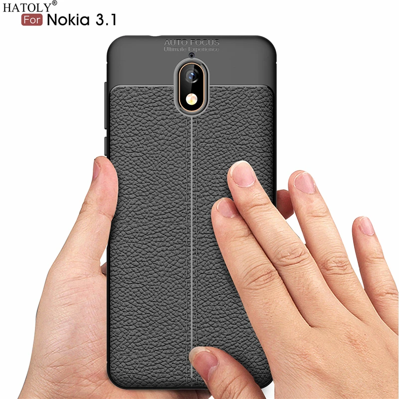 Hatoly чехол для Nokia 3 1 2018 узор из искусственной кожи грязные устойчивые мягкого