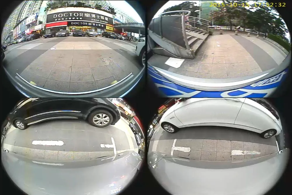 WEIVISION 360 Автомобильный видеорегистратор с видом птичьего полета запись панорамы