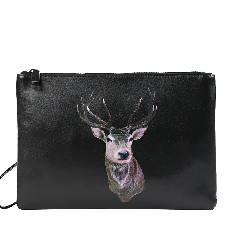 Men Fashion Casual Animal Pattern Leather Handbag Shoulder Bag Male Big Size Clutch Messenger Laptop Bags |