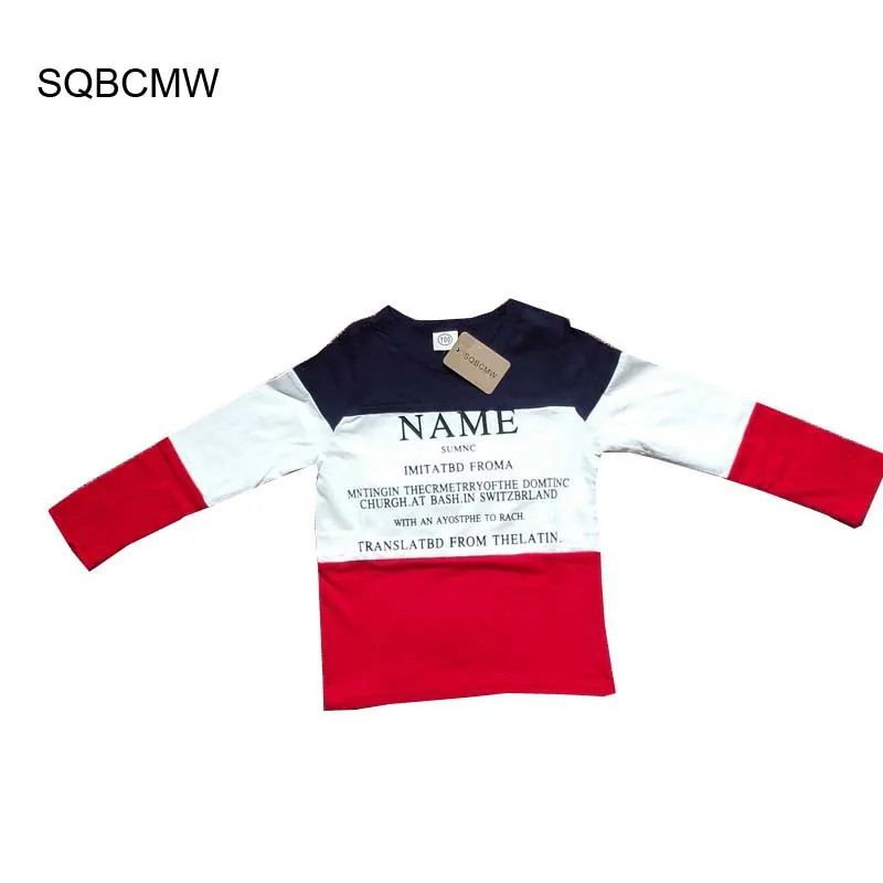 Футболка для мальчиков детская одежда на весну и осень топы детские футболки