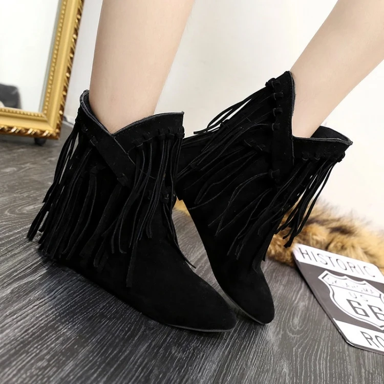 2016 новинка круглая голова цю дон толщиной с женской обуви матовое кисточка