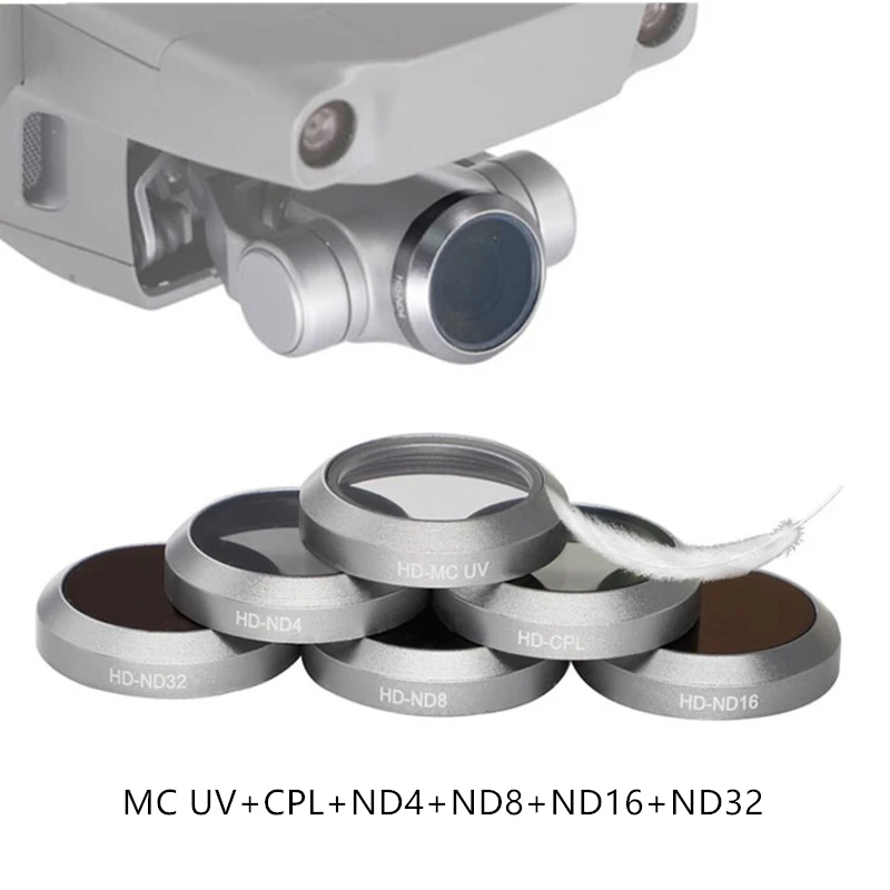 DJI Mavic 2 zoom фильтр для объектива поляризованный затемнение ND4 ND8 ND16 ND32 фильтр нейтральной плотности для Mavic 2 Zoom drone аксессуары