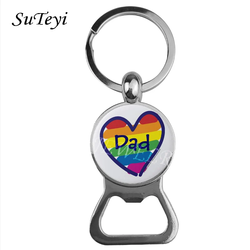 Suteyi I Love My Daddy открывалка для бутылок брелок держатель мода папа письмо стеклянная