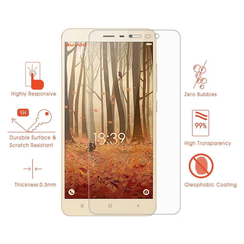 Защитное стекло BUJOO закаленное 2.5D для Xiaomi Redmi Note 3 Xiomi Hongmi 0 мм 9H HD|Защитные стёкла и