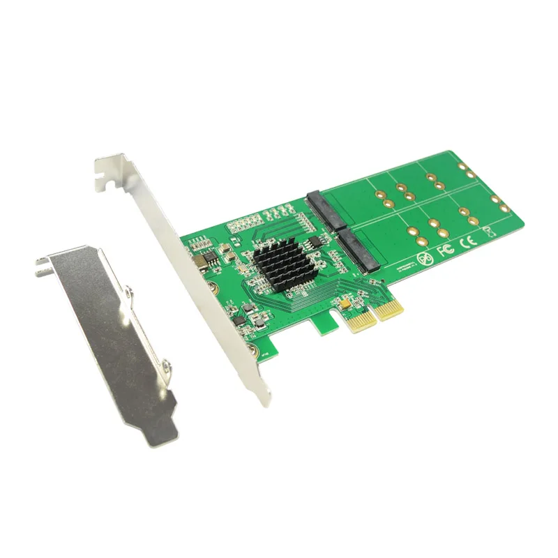 PCI Express на 4x B + M ключ M.2 SSD карта PCI-e 2x к NGFF SATA адаптер PCIe низкопрофильный кронштейн