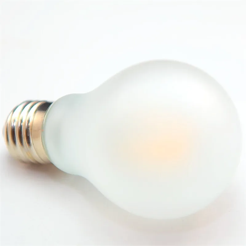 Затемняемый E27 4W 6W 8W COB Чип 400 800LM 4000 K 5000 холодный белый матовый LED лампа накаливания