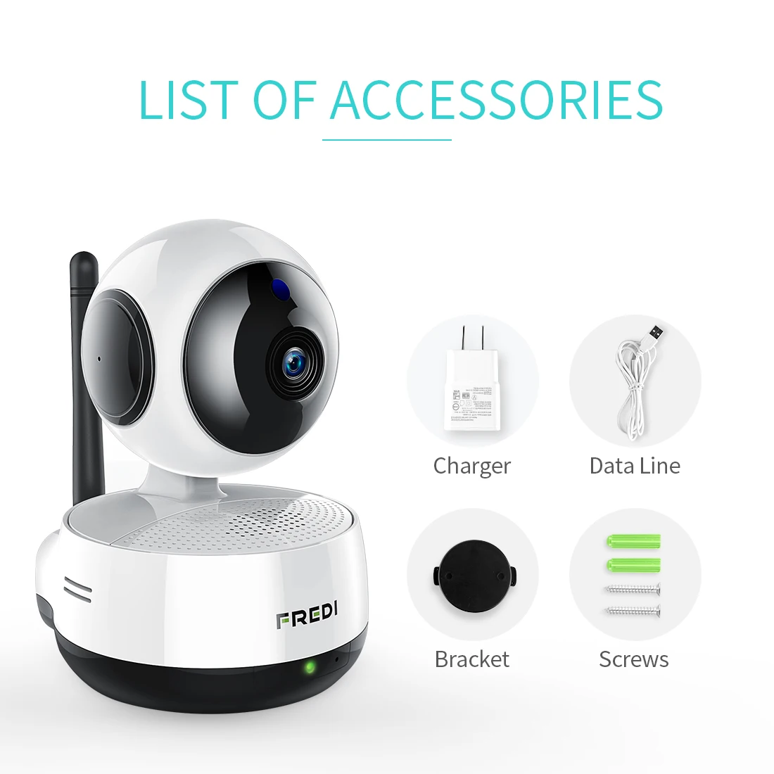 FREDI домашняя ip-камера безопасности 1080P 2.0MP Беспроводная умная WiFi камера Детский