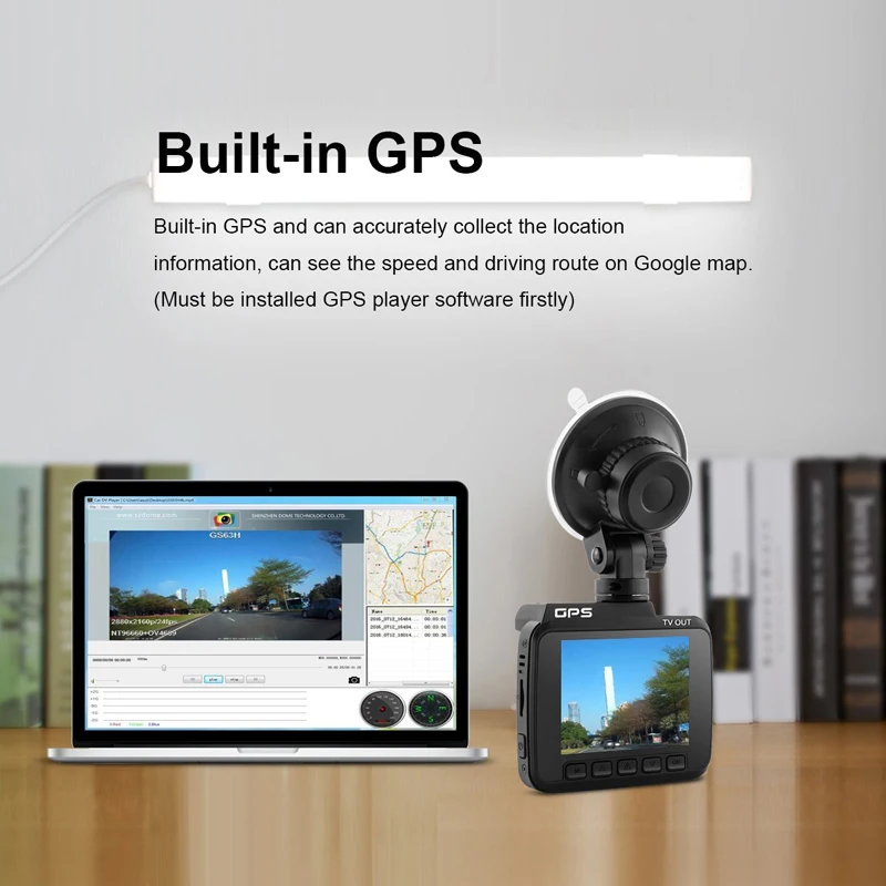 Whexune Новатэк 96660 WiFi 2.4 &quotВидеорегистраторы для автомобилей GPS двойной Камера