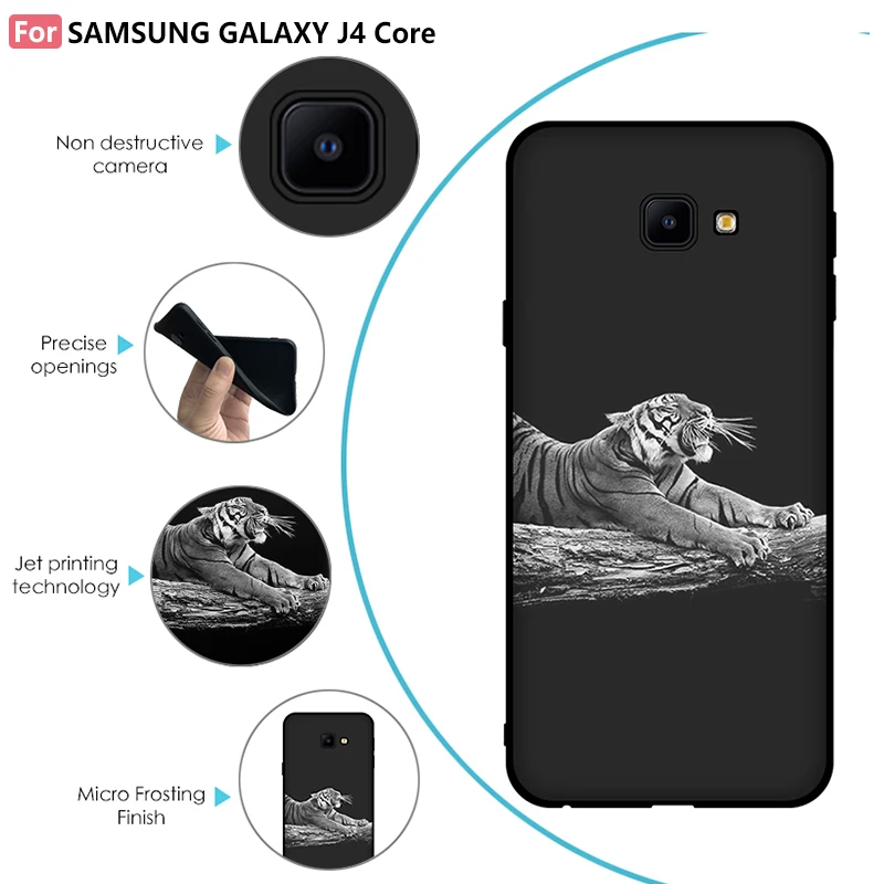 iTien Stylish Cool Design Silicone Good Quality Phone Case For Samsung Galaxy J4 Core Protect Rubber Cover Gel Shell Skin Pouch |
