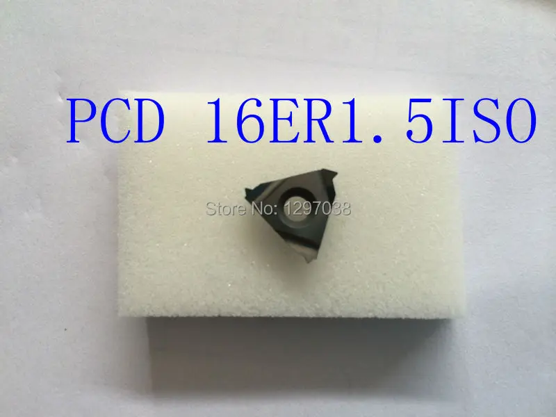 

2PCS PCD Inserts 16ER1.5ISO PCD Suitable For Lathe Tools