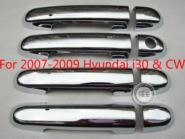 Высокое качество ABS хромированная дверная ручка Крышка для Hyundai i30 2007 2008 2009 &amp CW