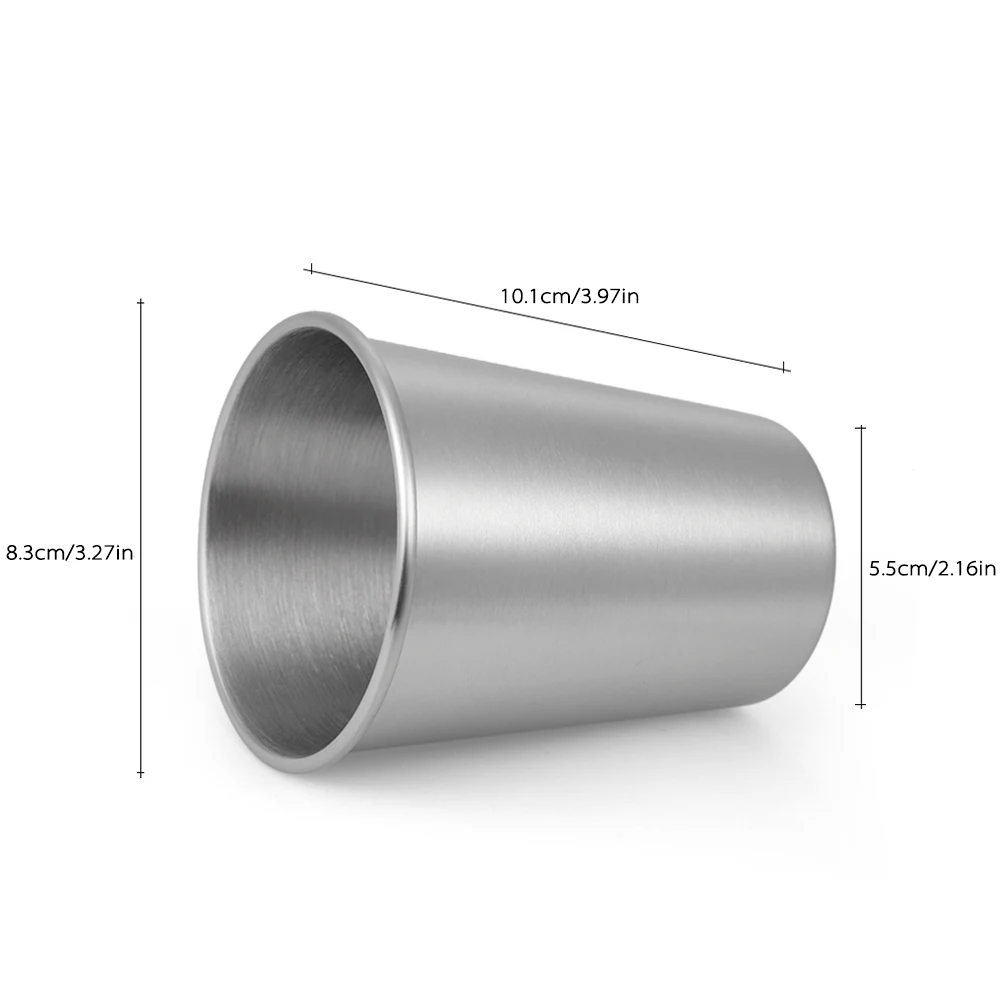 5 шт./компл. чашки хорошего качества 304 Нержавеющая сталь Пивная чашка для вина