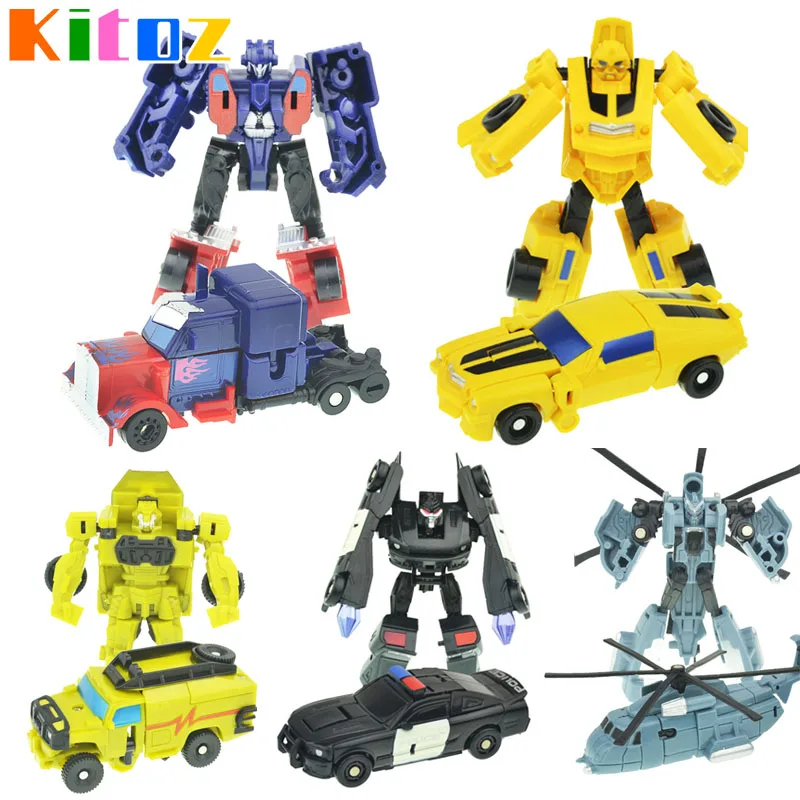 Миниатюрная машинка робот Kitoz фигурка трансформер пластиковая игрушка подарок