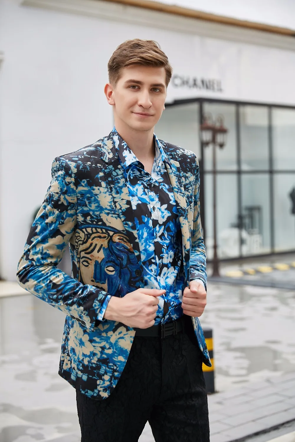2018 новый дизайн для цветок blazer|Пиджаки| |