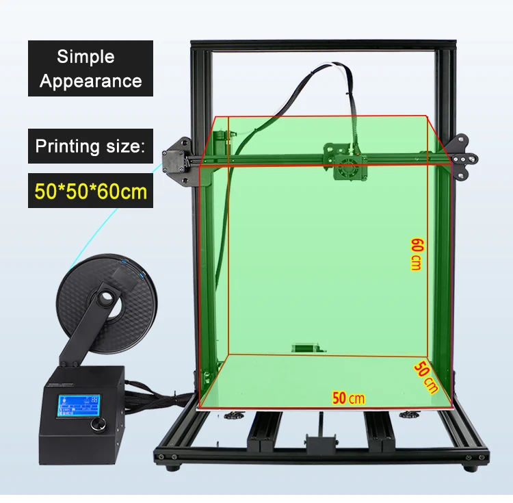 CREASEE 3D Techonology CS50S большой размер Ультра Высокоточный 3d принтер 3d принтер Diy комплект Wifi принтер FDM технология