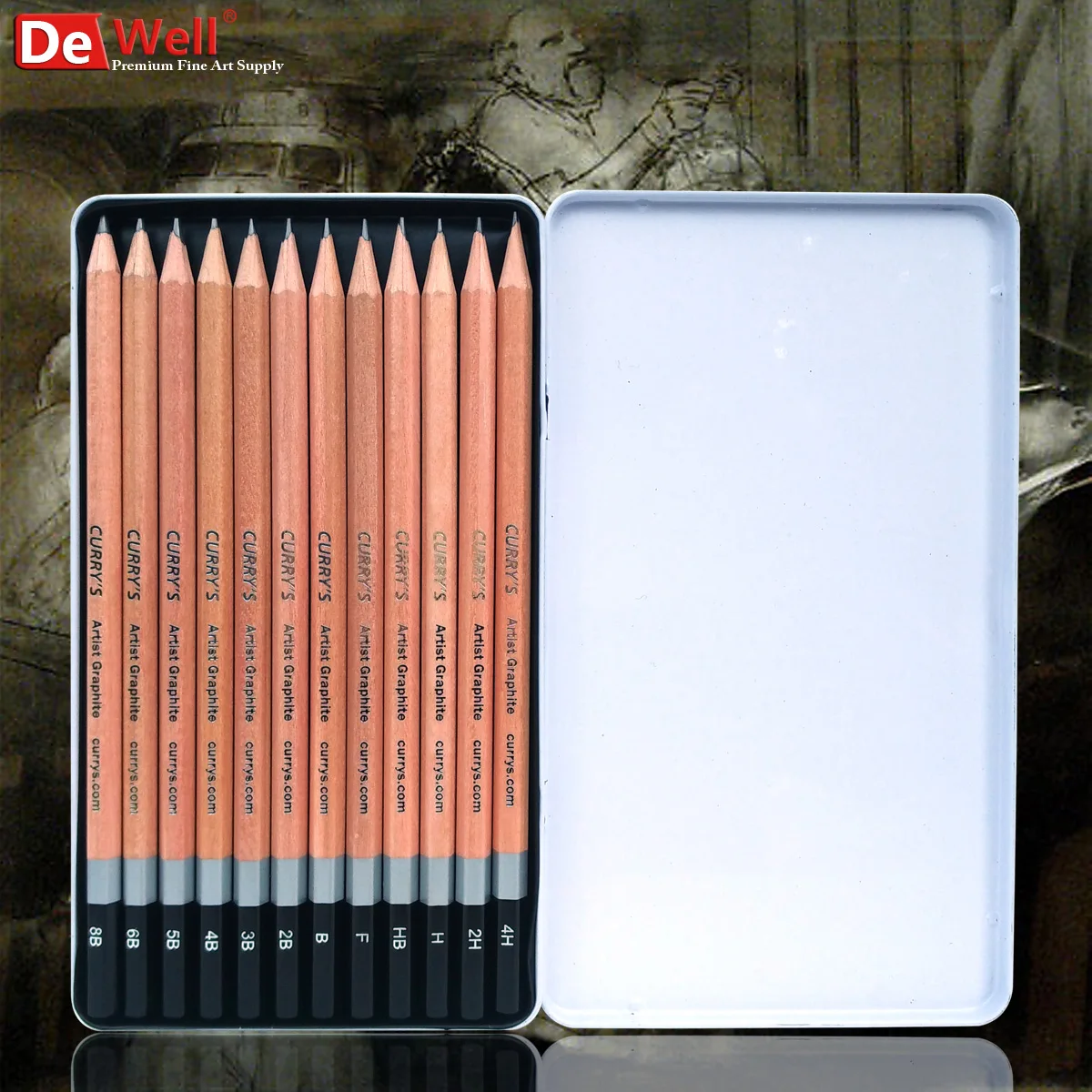 

Best Quality 18 Sketch Drawing Art Pencil lapiz Graphite 8B 6B 4B 2B F HB H 2H Artist Charcoal pencils for Art School Supplies