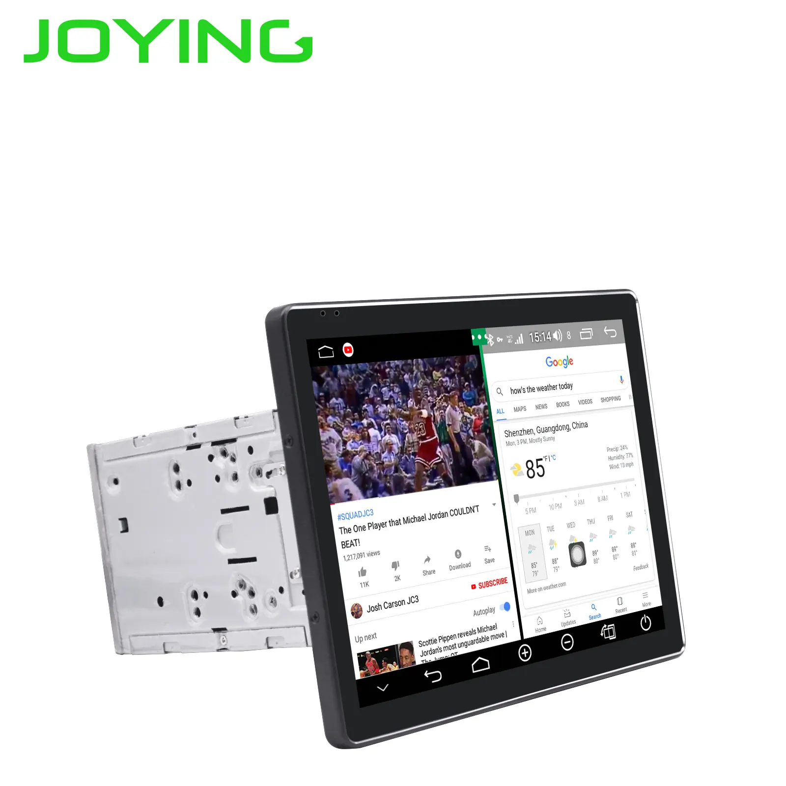 JOYING 2 din автомагнитола Android 8,1 Octa Core 9,7 дюймов ips экран 4 Гб+ 64 гб поддержка 4G Авторадио сплит-экран Быстрая загрузка gps DSP