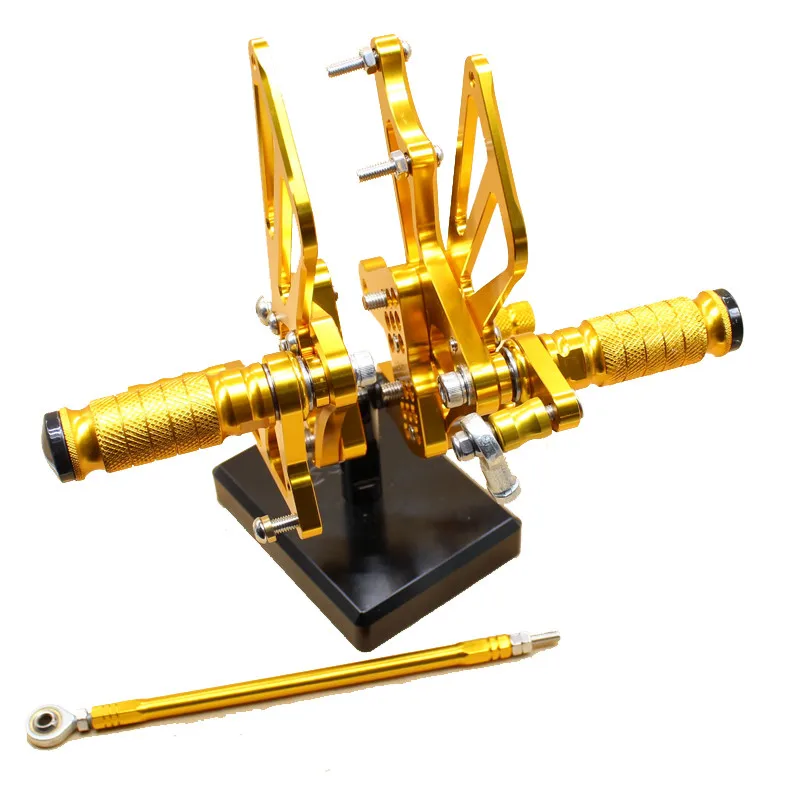 CNC Алюминиевые мотоциклетные подножки для ног педали Rearset задний набор Suzuki GSXR1000 K7